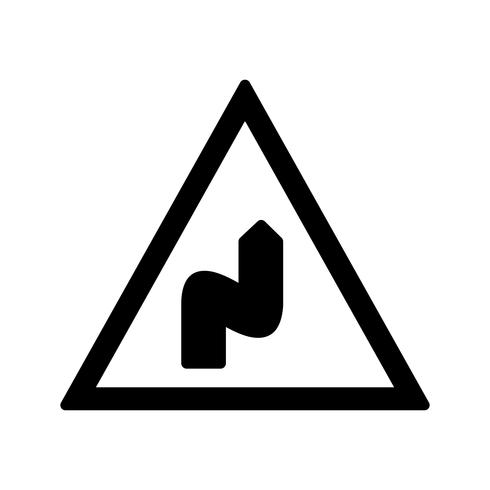 Vector Double bend to the right Icon