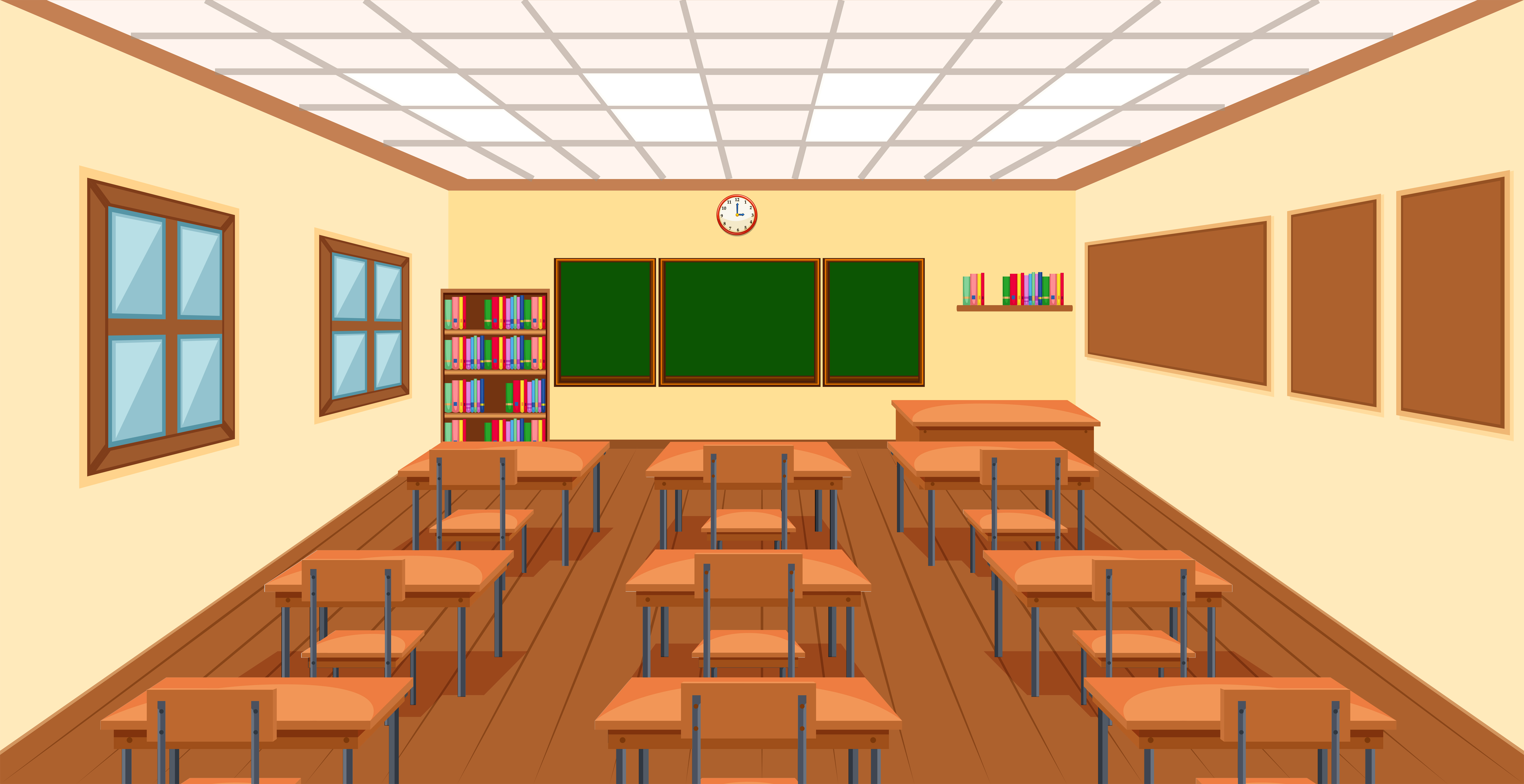 Modern empthy classroom background 366922 Vector Art at Vecteezy