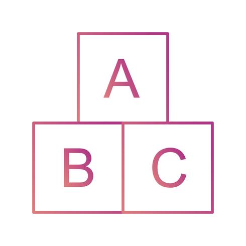 ABC Cubes Vector Icon