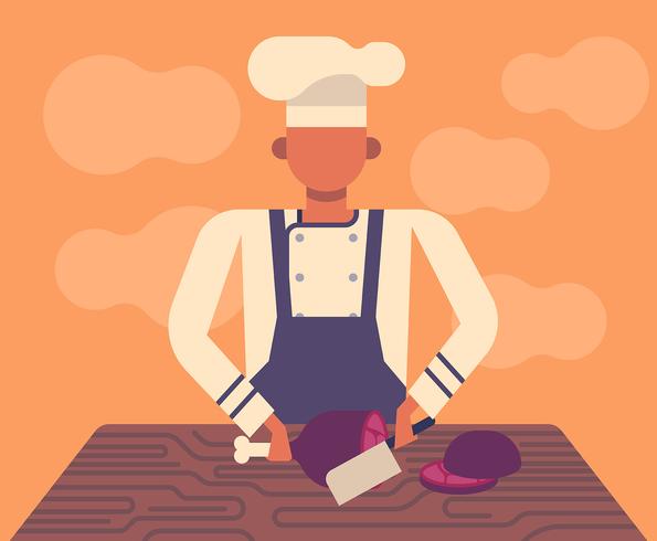 Ilustración del Chef vector