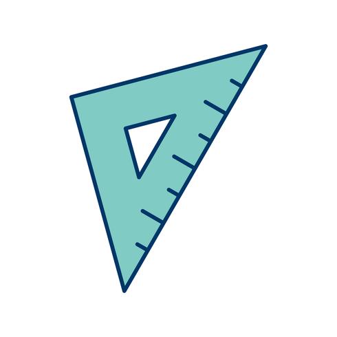 Set Square Vector Icon  