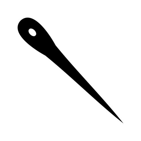 Icono de vector de aguja