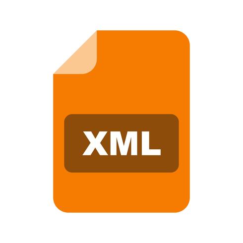 Icono de Vector XML