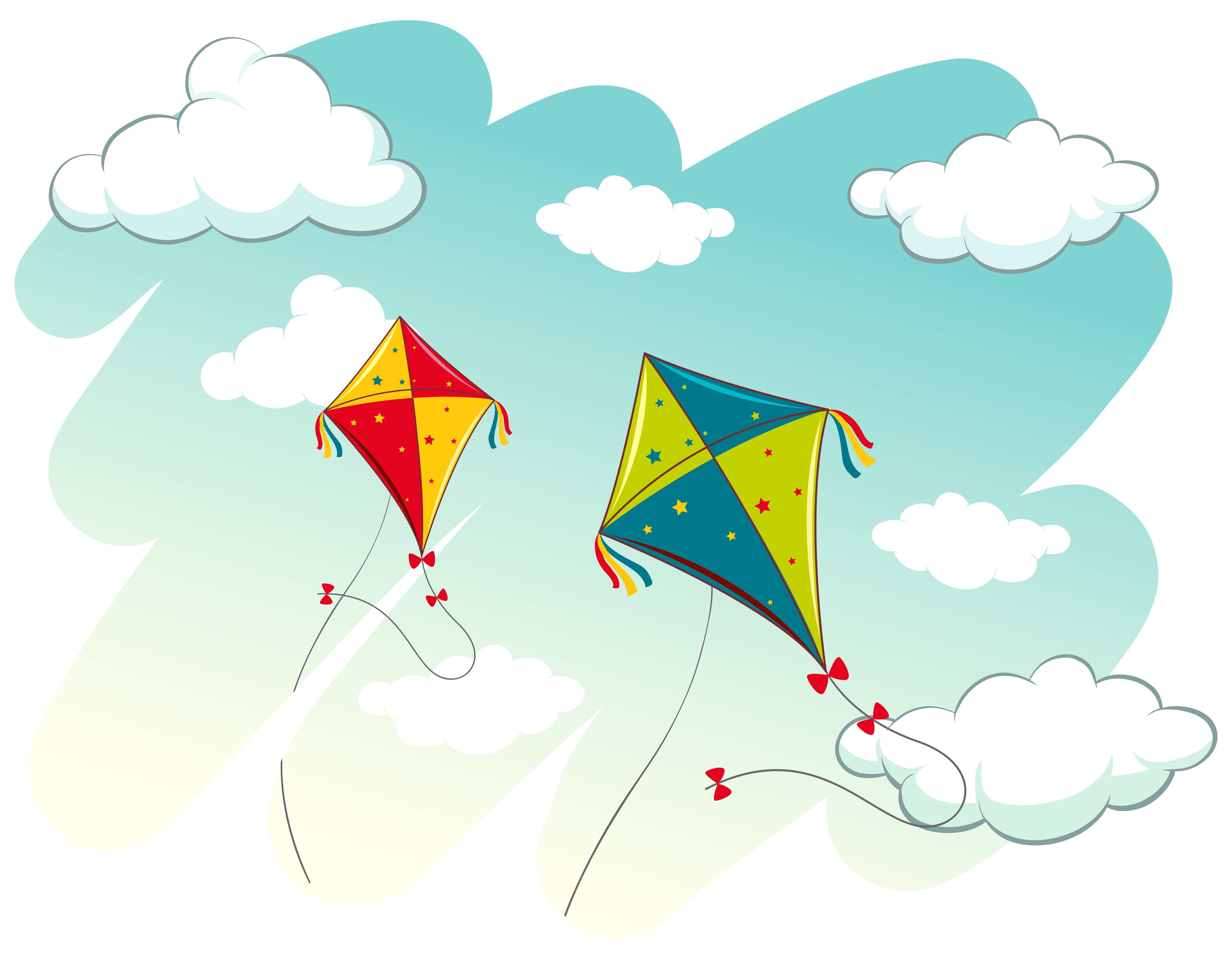 scene-with-two-kites-in-the-sky-367056-vector-art-at-vecteezy