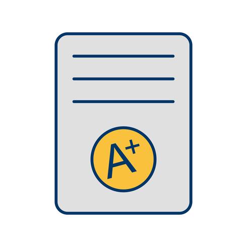 A Grade Vector Icon