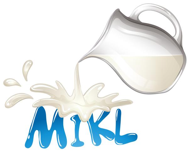 Fresh milk vector