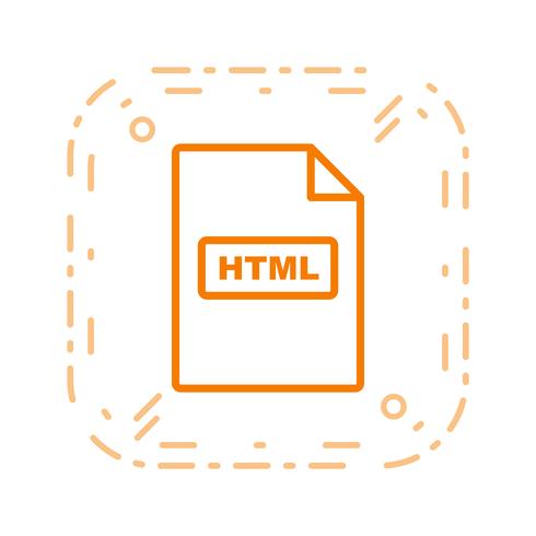 Icono de Vector HTML