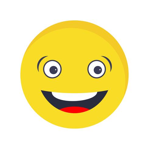 Emoji riendo Vector icono