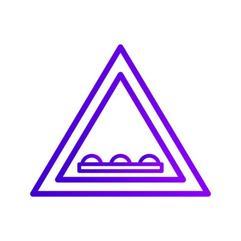 Uneven road Icon vector