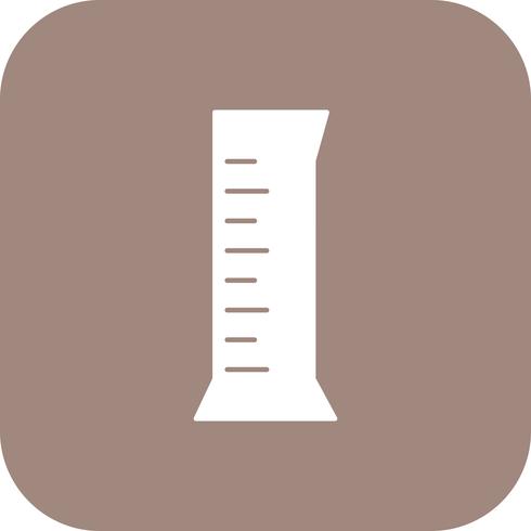 Cylinder Flask Vector Icon