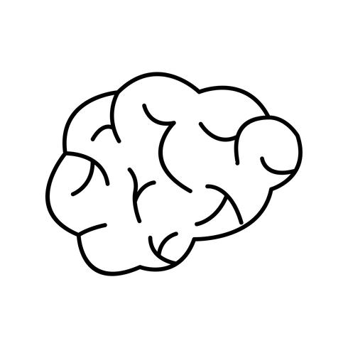 Icono de Vector de cerebro
