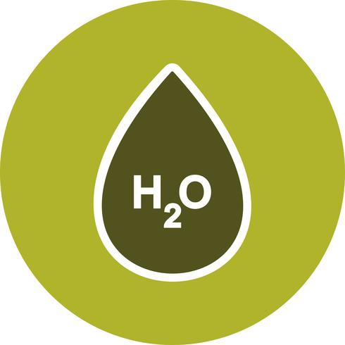 H2O  Vector Icon