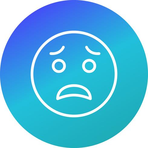 Scared Emoji Vector Icon