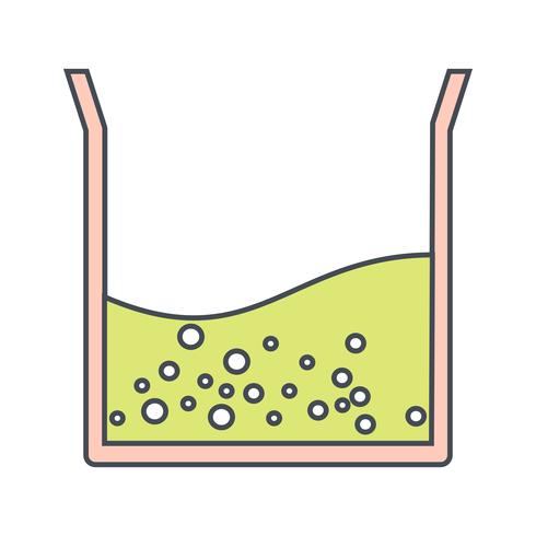 Beaker Half Fill Vector Icon