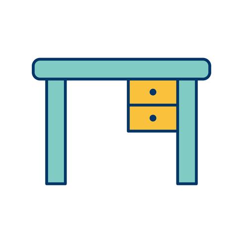 Study Table Vector Icon