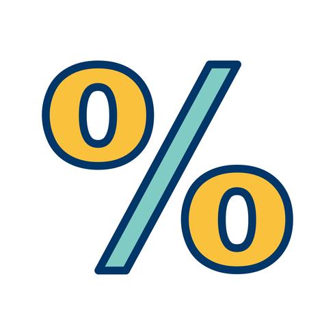 Percentage Vector Icon