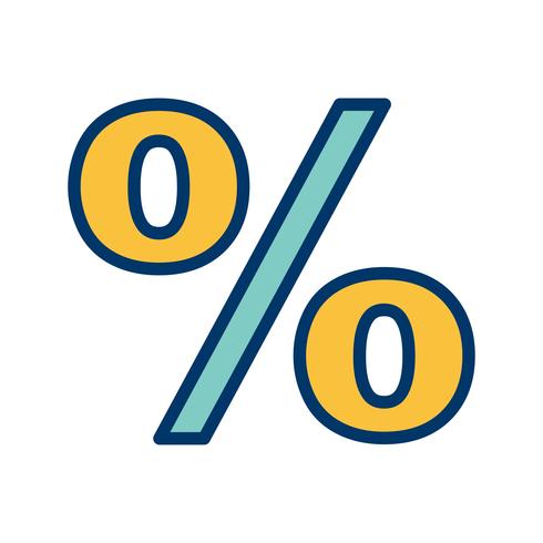 Percentage Vector Icon