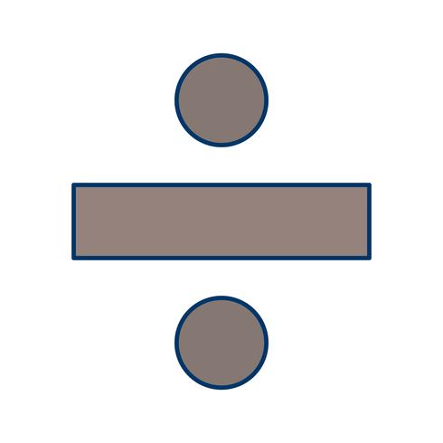 Divide Vector Icon