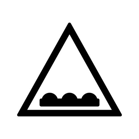 Vector Uneven road Icon