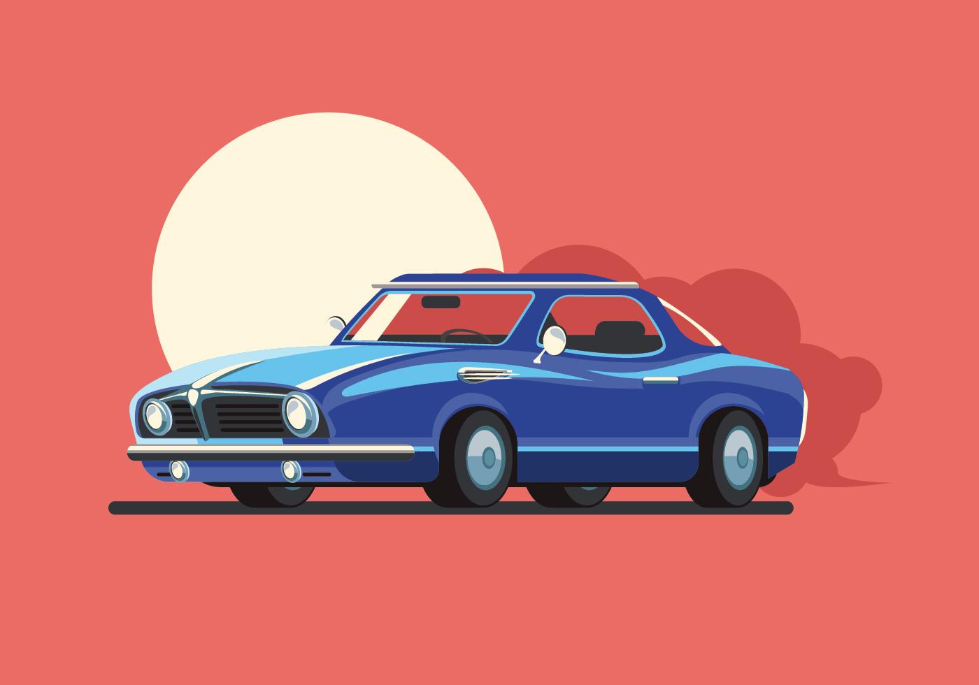 Download Classic American Car 367433 Vector Art at Vecteezy