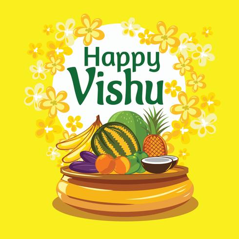 Vishu Keralas's New Year vector