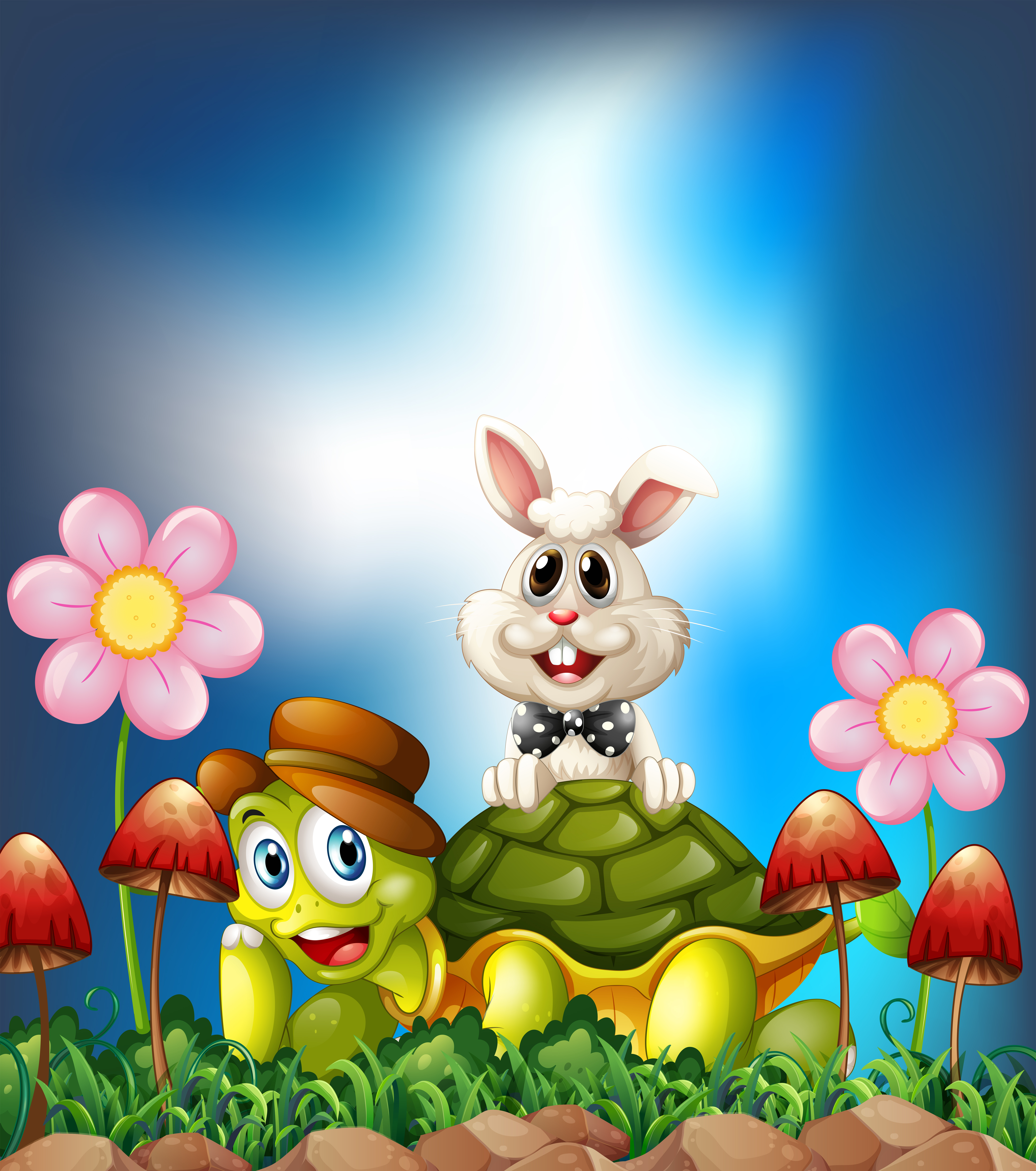 Tortoise and hare 367664 Vector Art at Vecteezy