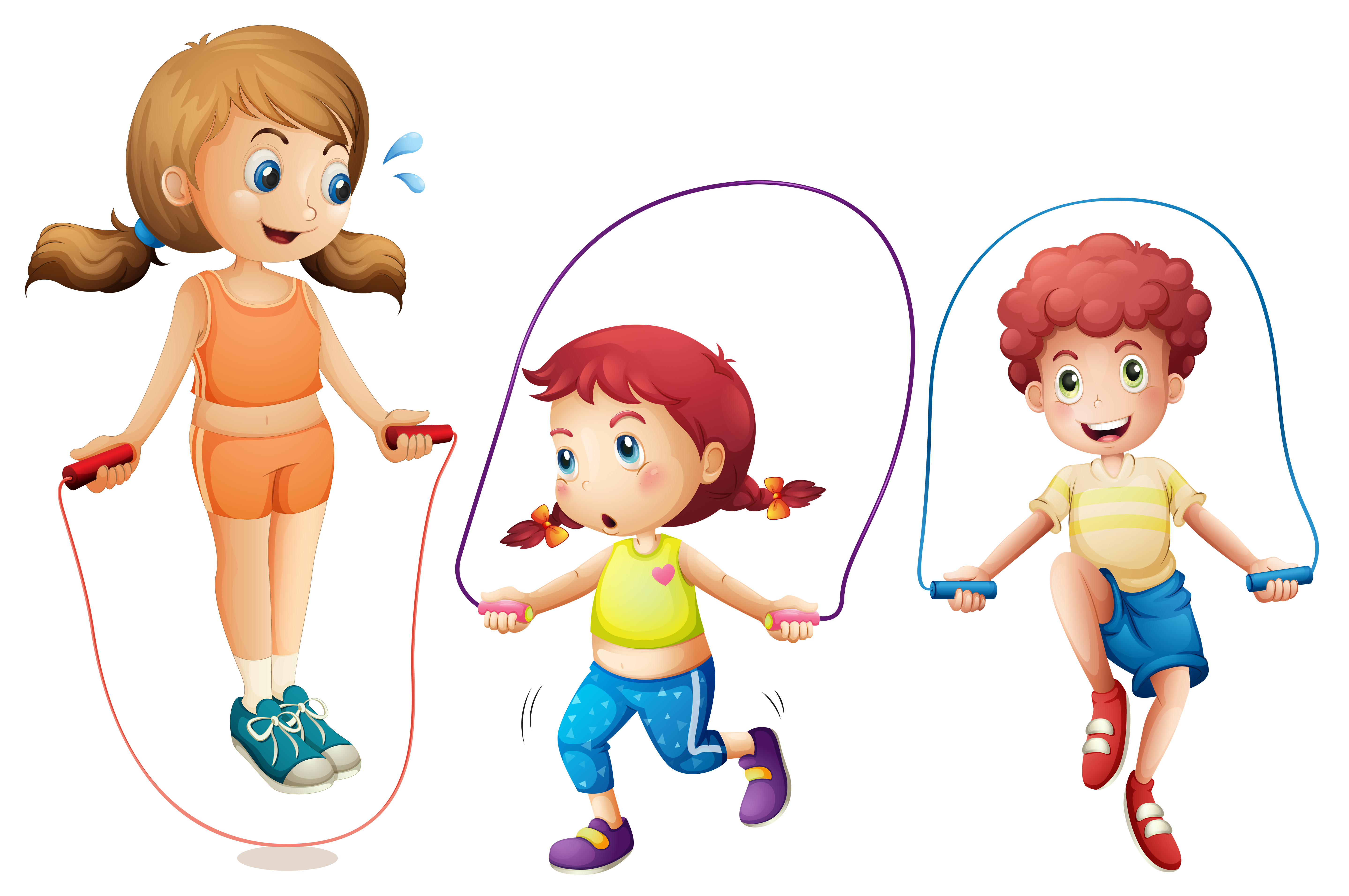 Rope Vector Clipart Of Kids