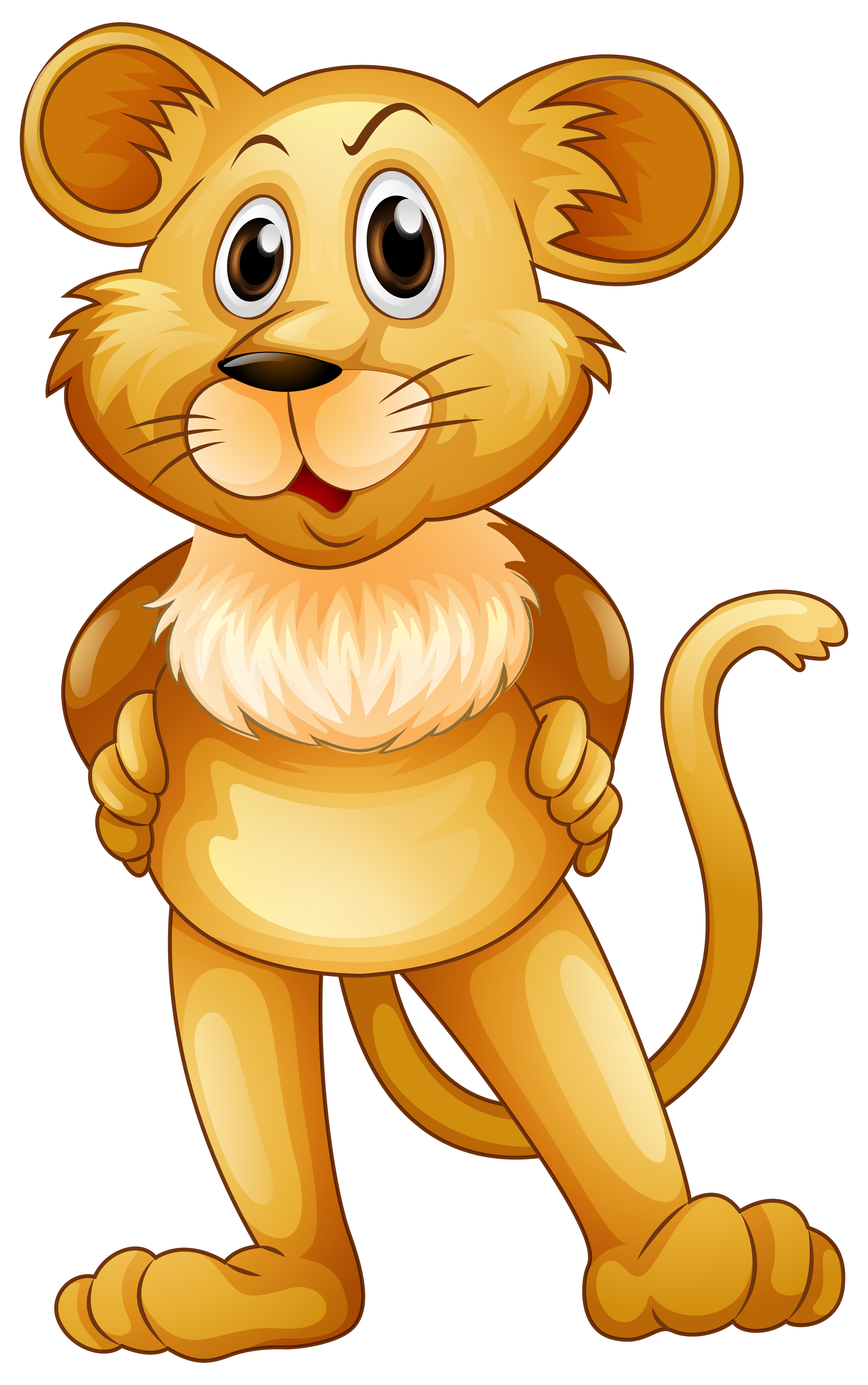 Cute lion baby standing 368017 Vector Art at Vecteezy