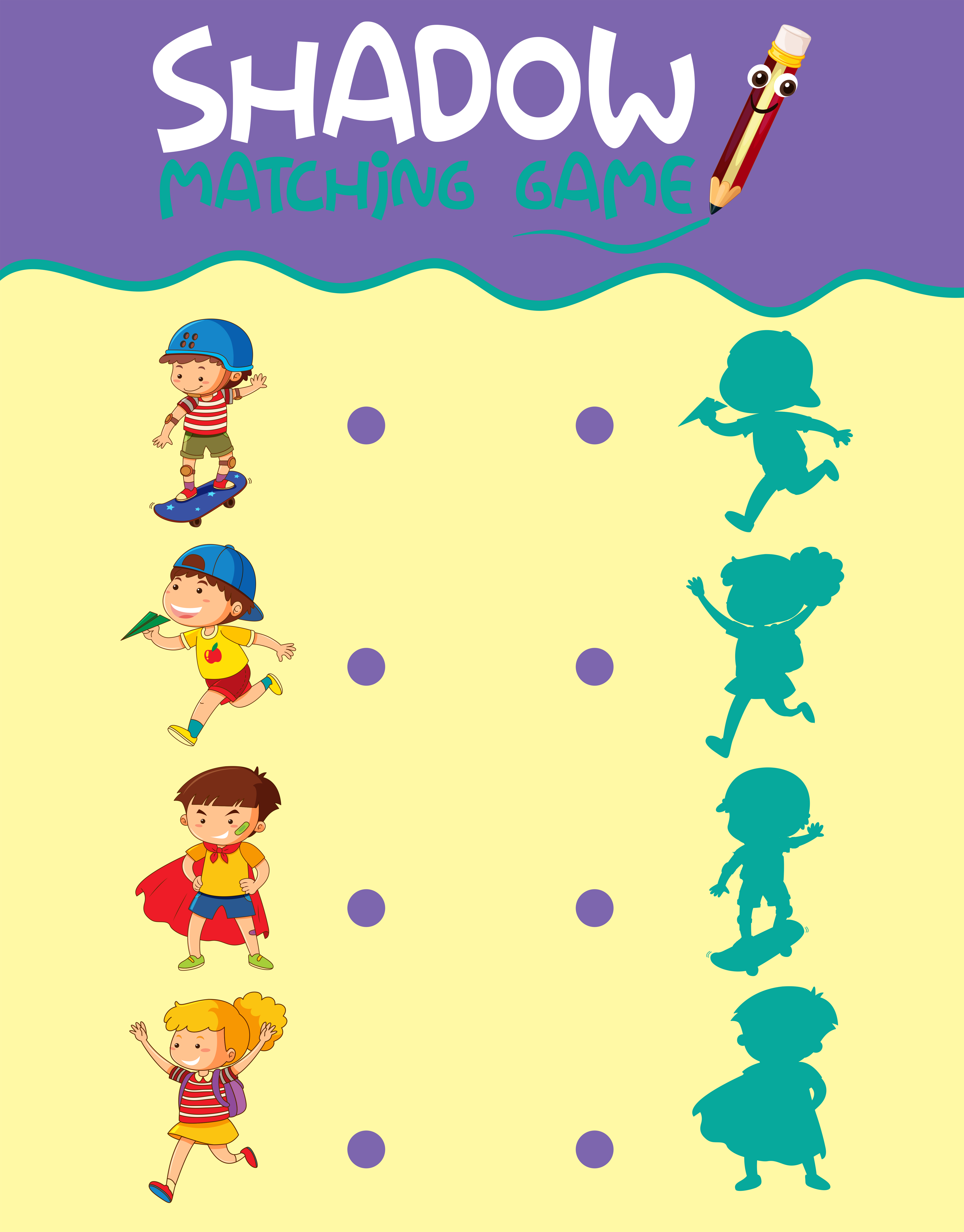 Shadow Matching Game Printable Shadow Matching Game Printable