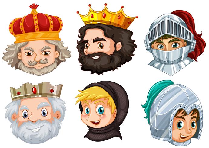 Different fairytale characters for male vector