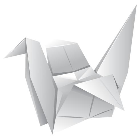 Origami Art Avec Oiseau En Papier Telecharger Vectoriel