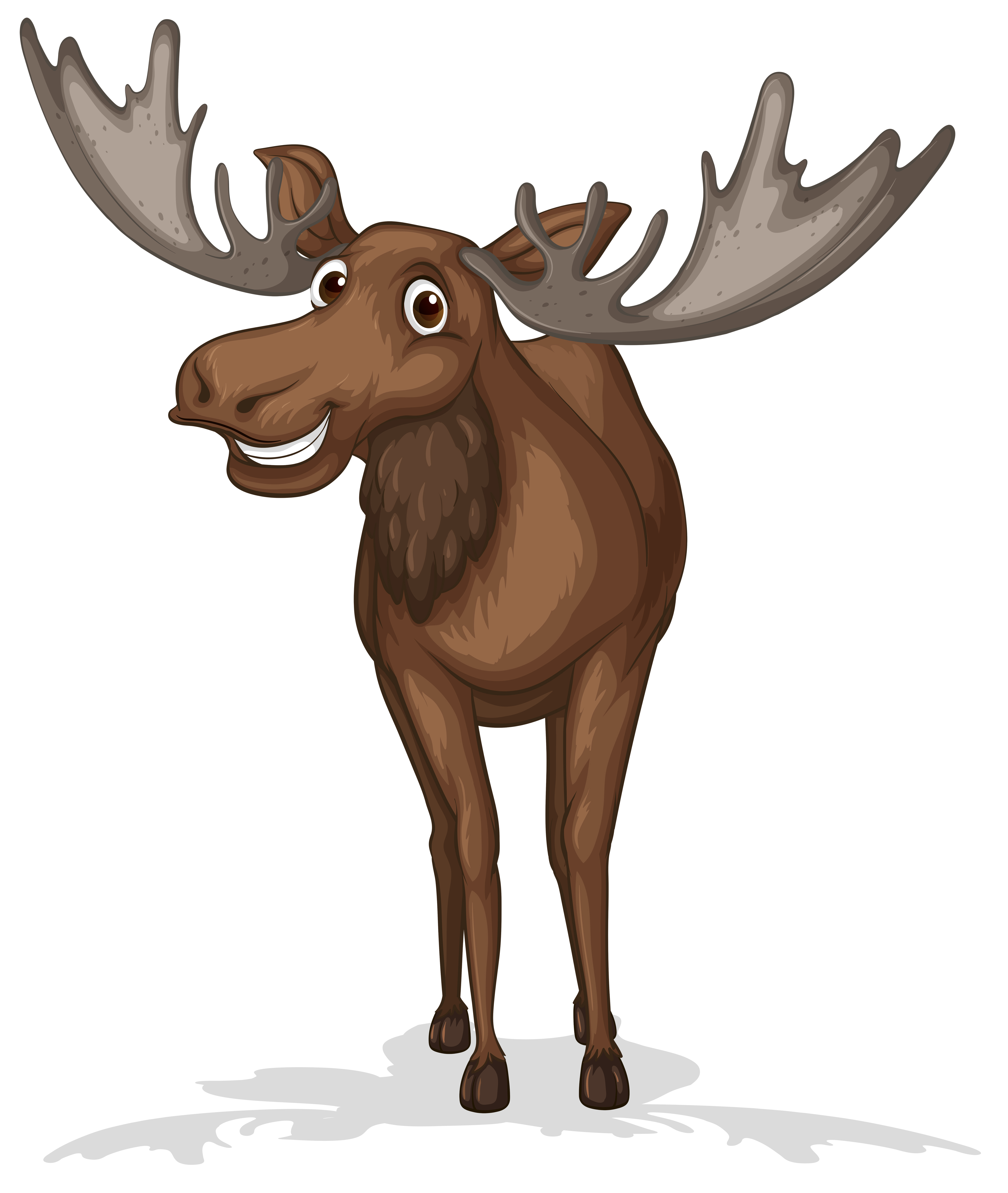 Moose Cartoon Vector Art, Icons, and Graphics for Free Download