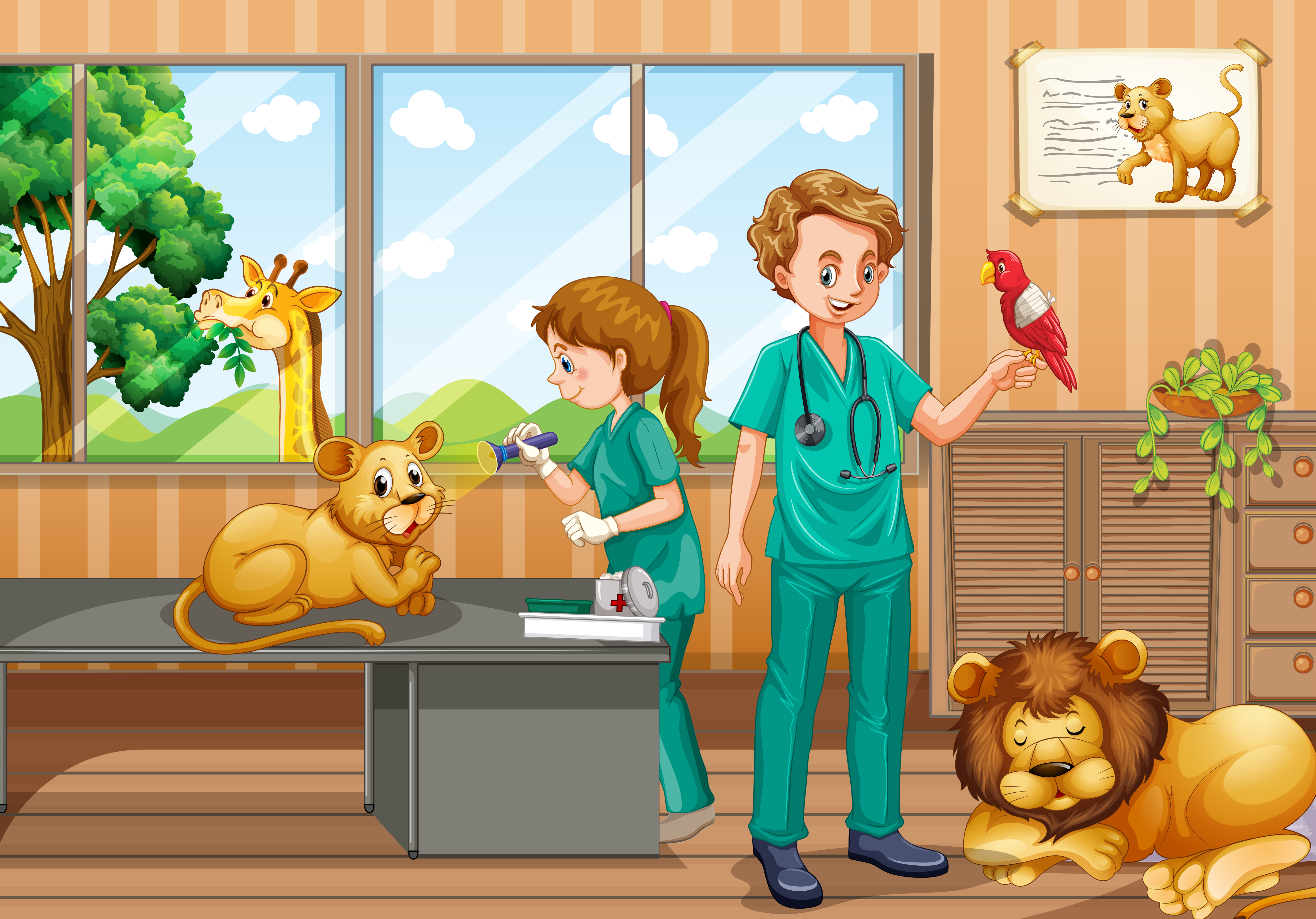 Ветеринар в детском саду