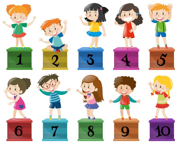 Children and number one to ten 369065 Vector Art at Vecteezy Children and number one to ten 369065 Vector Art at Vecteezy