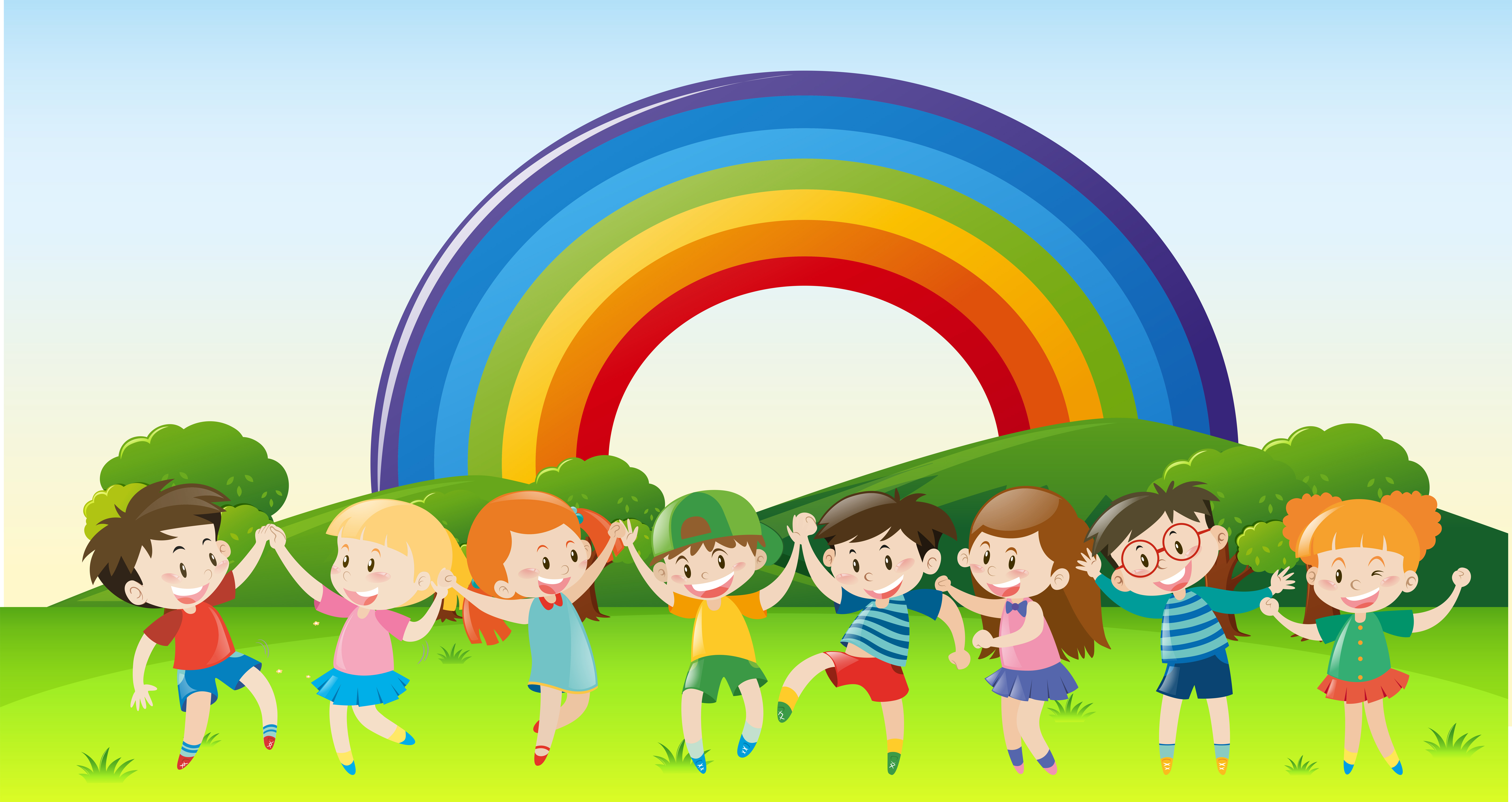 Happy Children Vector Art, Icons, and Graphics for Free Download