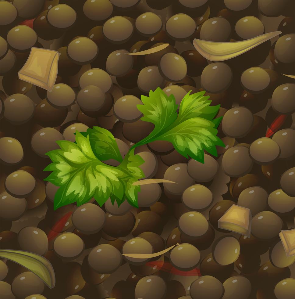 Peas with Roasted Onions and Mint 369662 Vector Art at Vecteezy