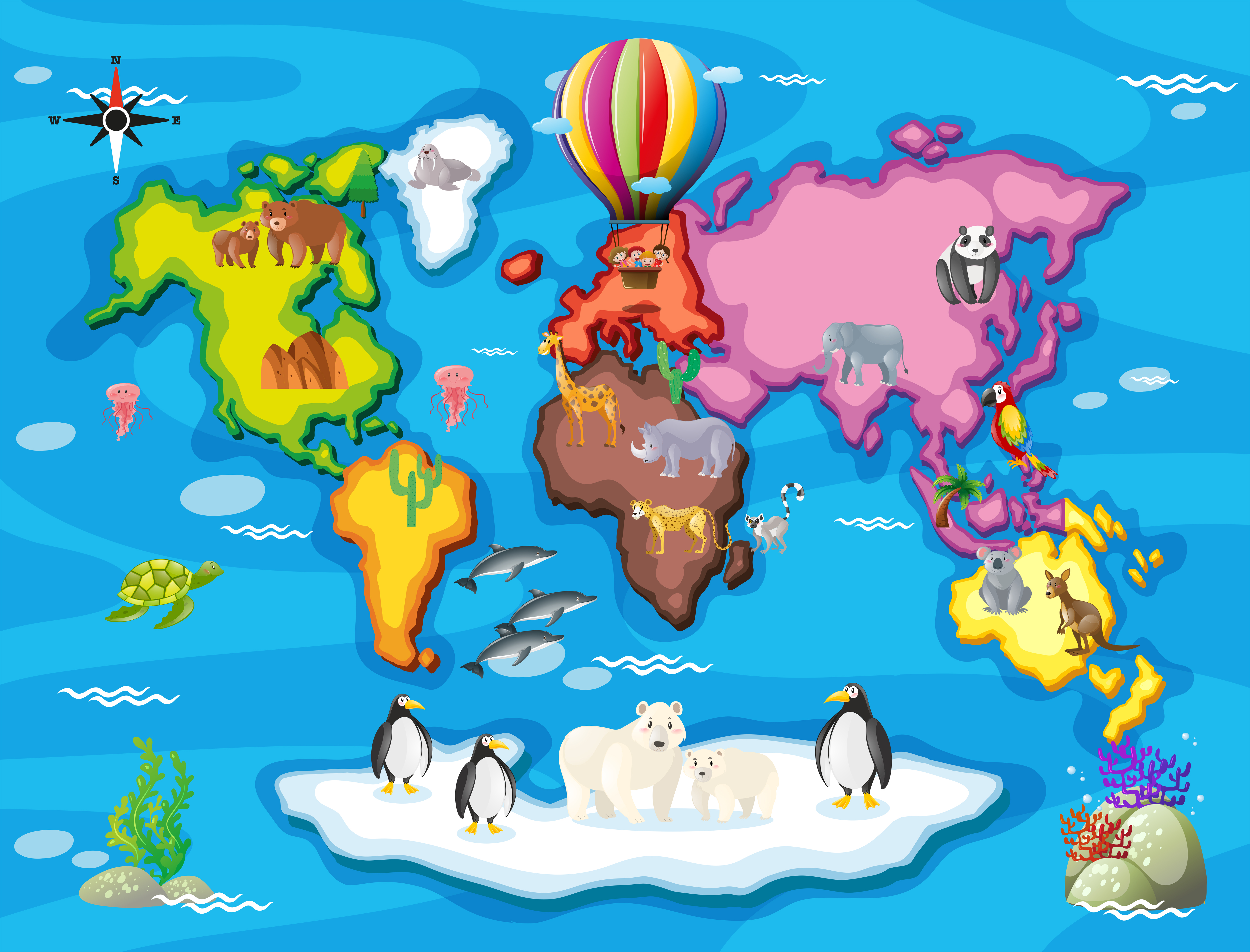 Wild animals from all over the world 369975 Vector Art at Vecteezy Wild animals from all over the world 369975 Vector Art at Vecteezy