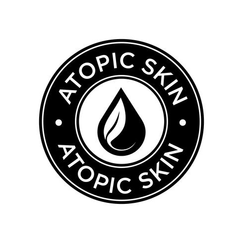 Atopic skin icon. vector