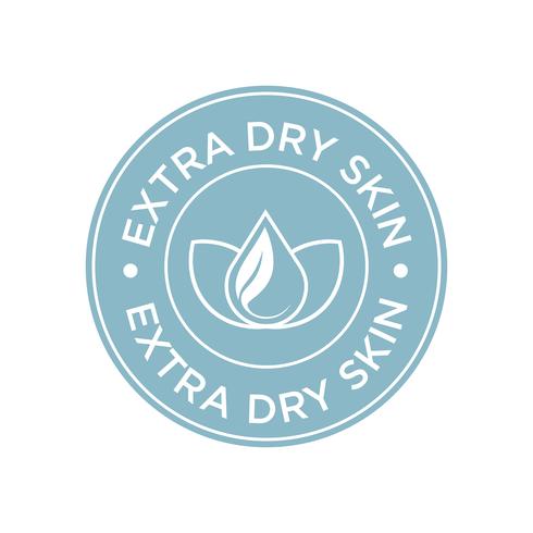 Extra dry skin icon.  vector