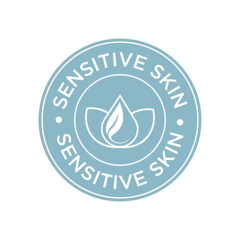 Sensitive skin icon.  vector