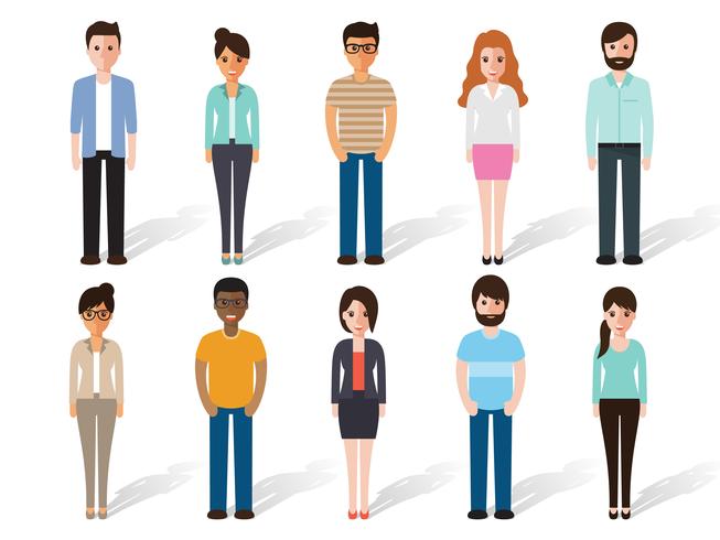 People characters vector