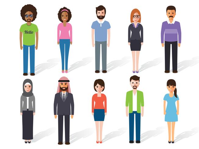 People characters vector
