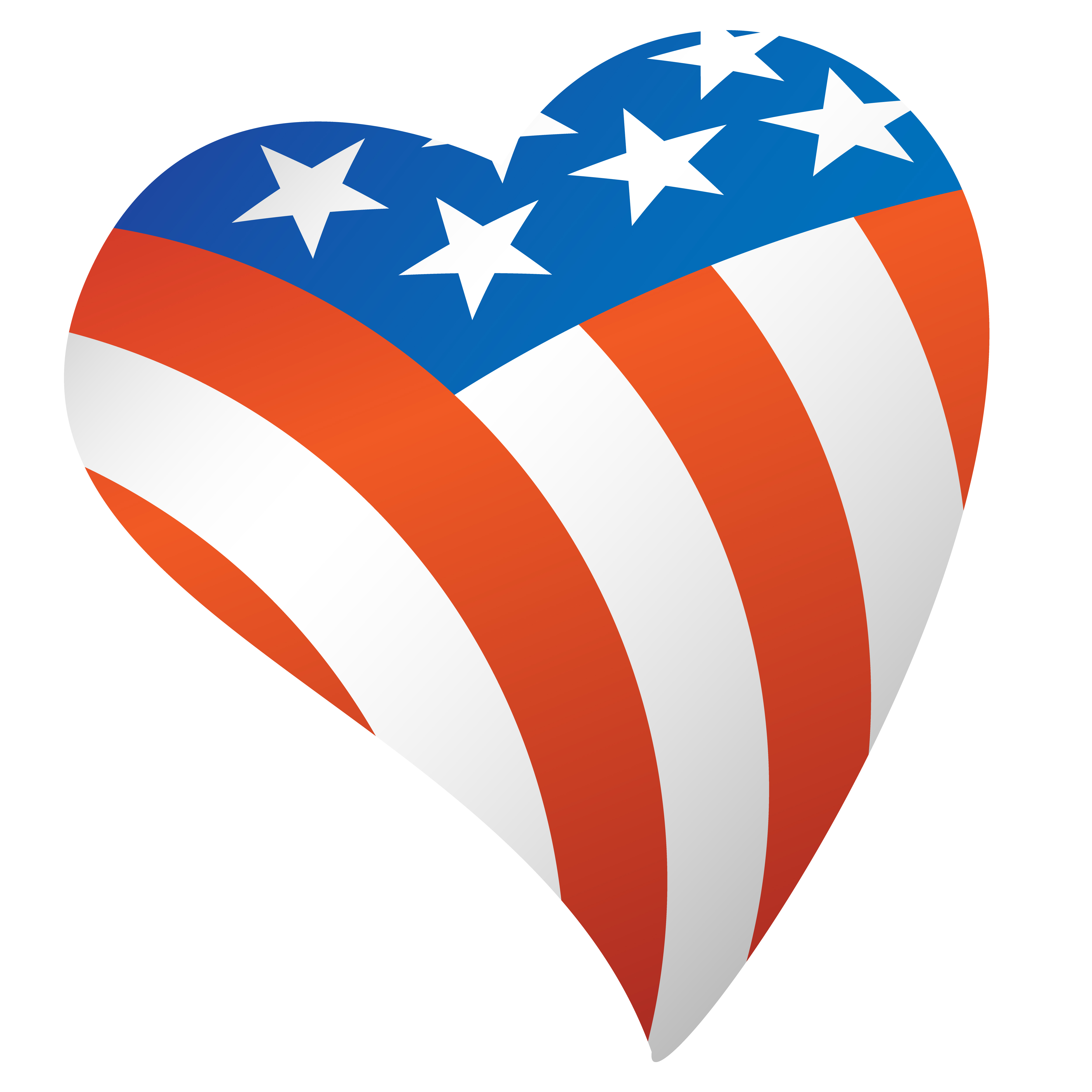 Download Patriotic American Flag USA Heart Vector Illustration ...