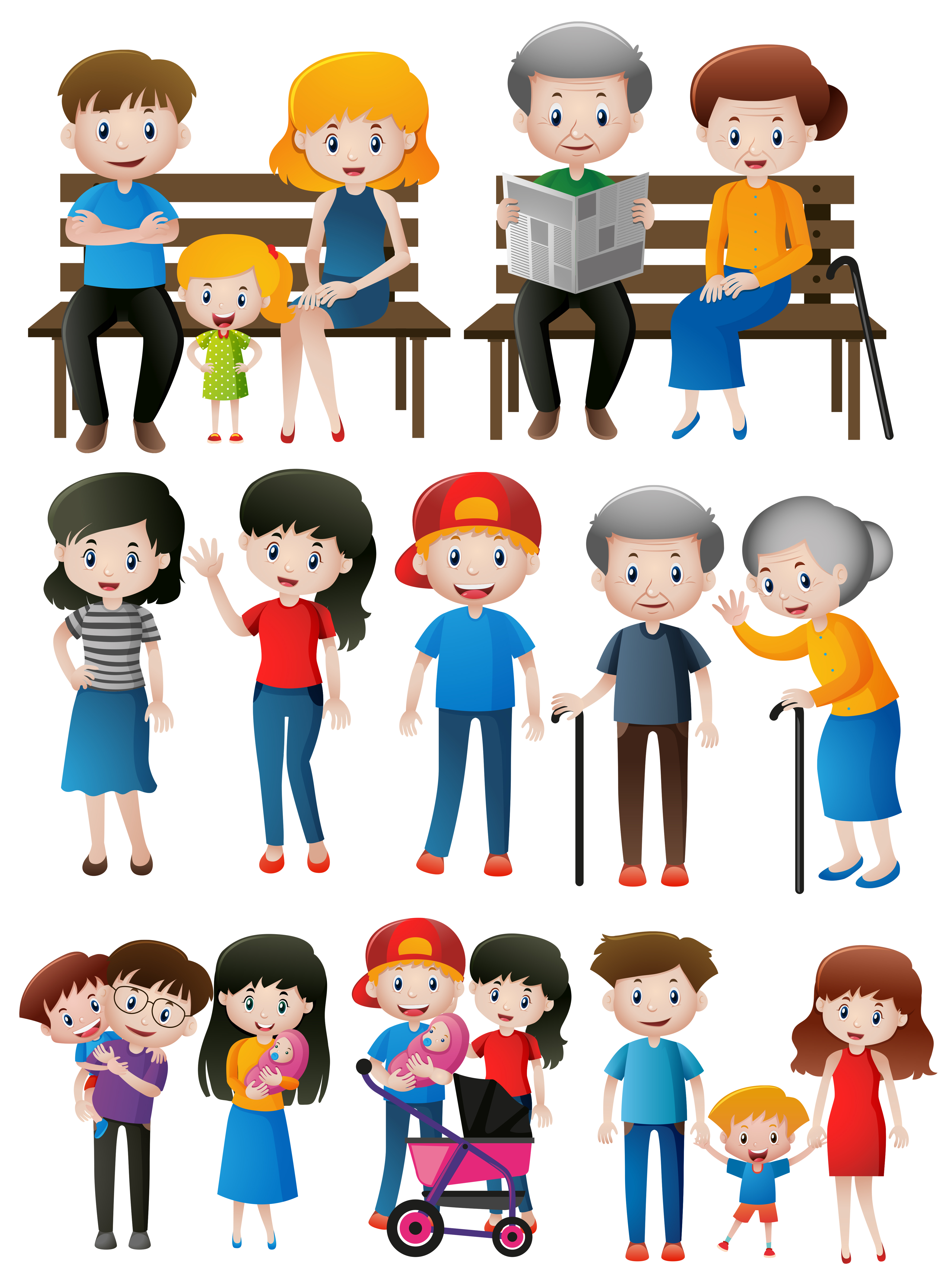 Download Family members of different generations 370452 - Download ...
