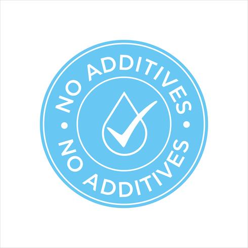 Additives free. vector