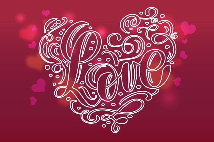 Valentine card with vintage heart vector