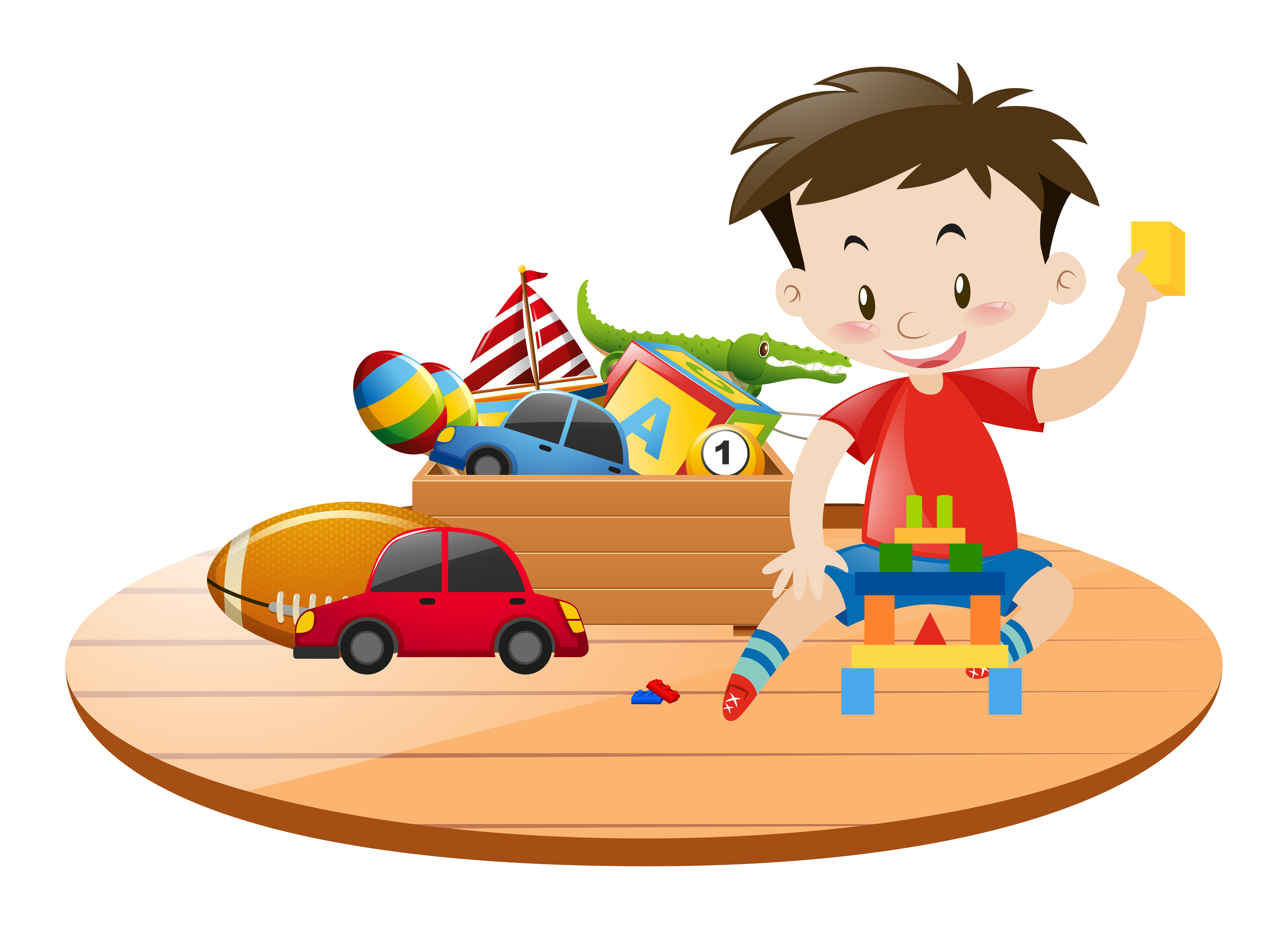 Download Little boy and many toys - Download Free Vectors, Clipart ...