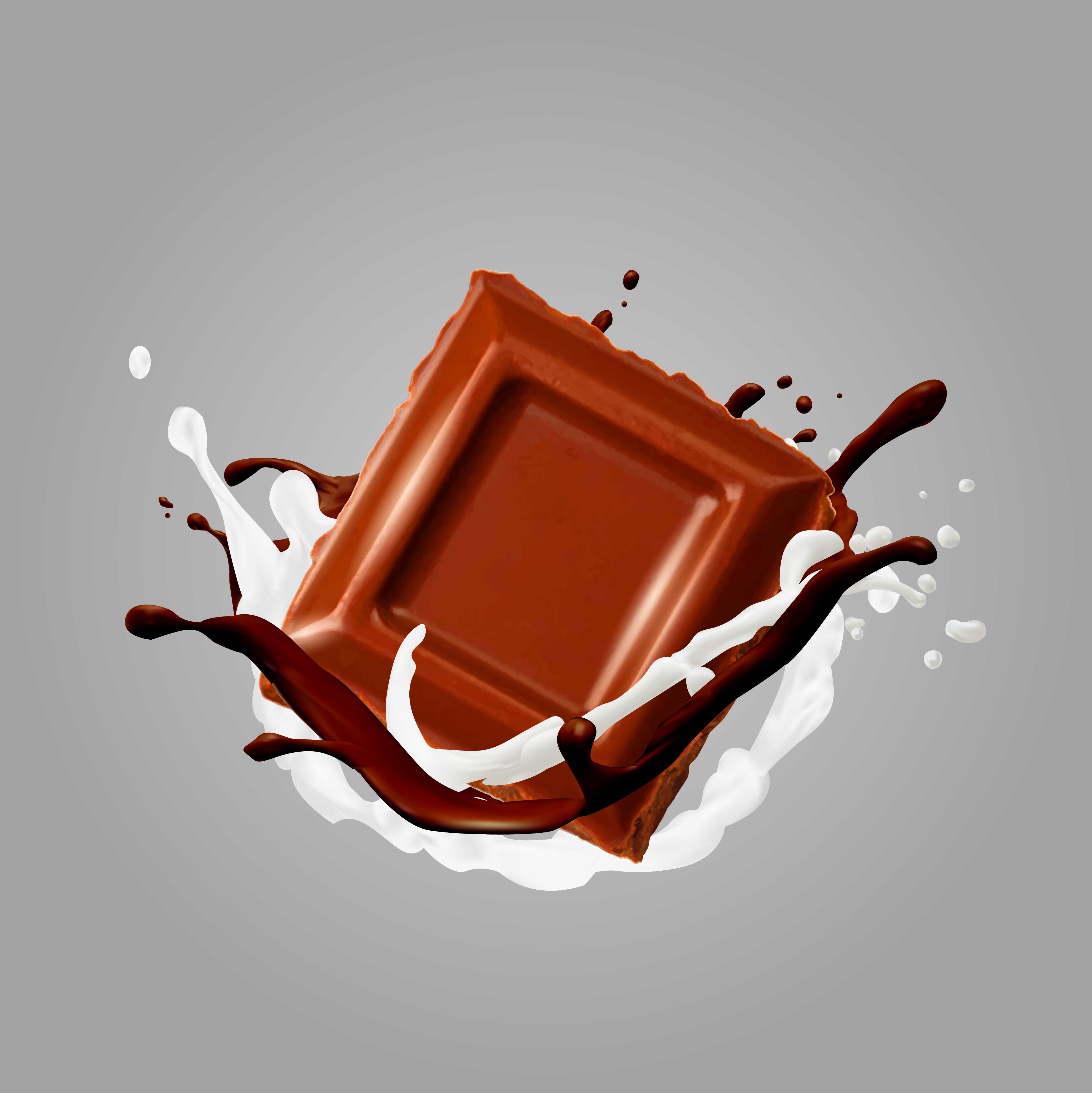 Chocolate In Splash Vector Illustration 370653 Vector Art At Vecteezy