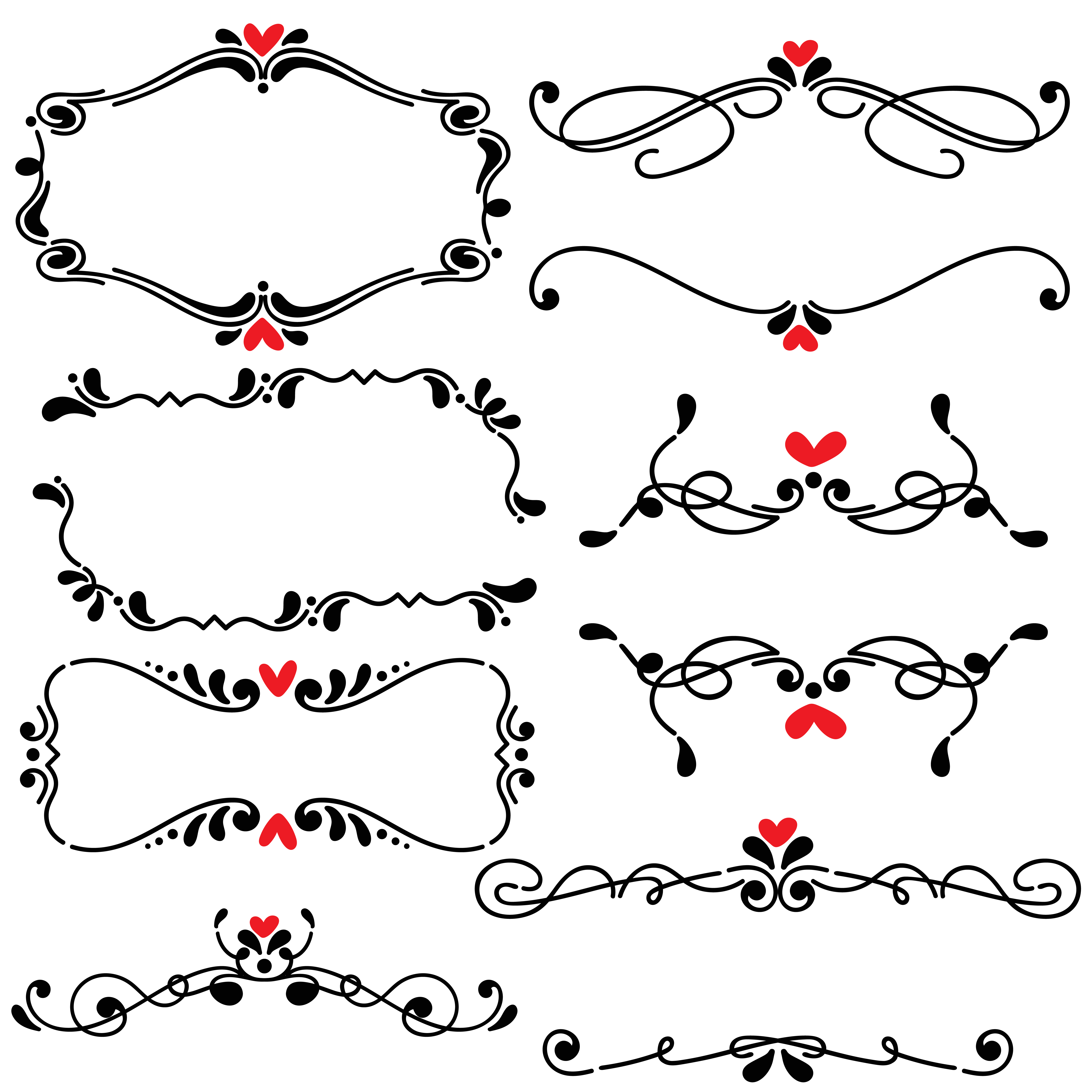 Download Hand drawn sketched line border wedding art vector ...