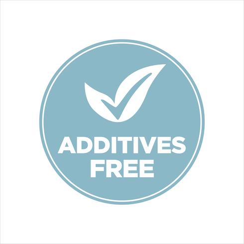 Additives free icon.  vector